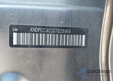 2016 Kia Sportage Ex из США, поврежденный, VIN KNDPCCAC1G7828964